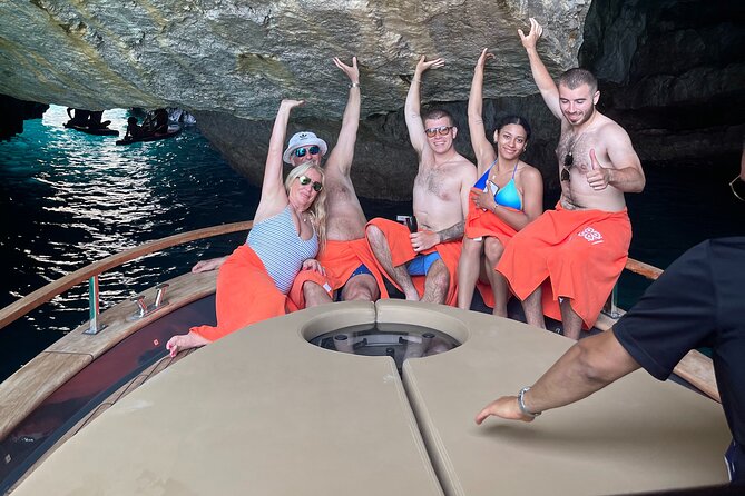 All-Inclusive Capri Boat Tour with City Visit from Positano - What you see from the boat, from Bagni di Tiberio to Faraglioni