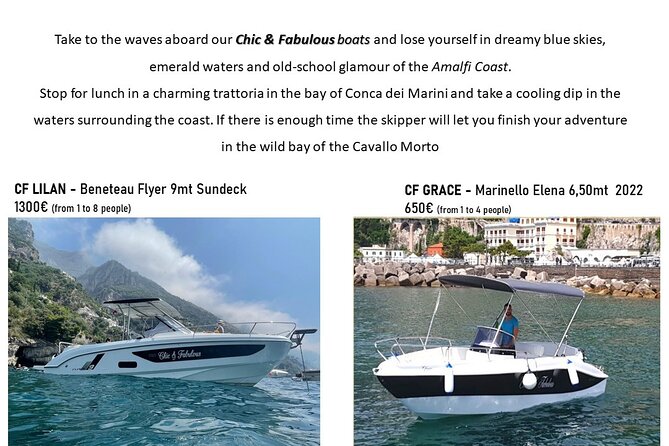 Amalfi Coast Boat Rental - Key points before you book