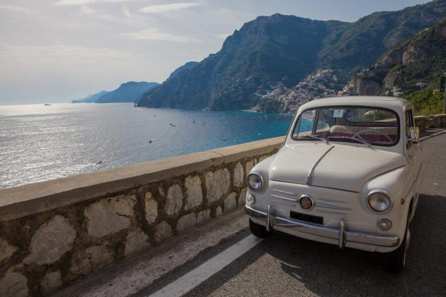 Amalfi Coast by Vintage Fiat 500 or 600 - Praiano, Fiordo di Furore, and More Short Pull-offs