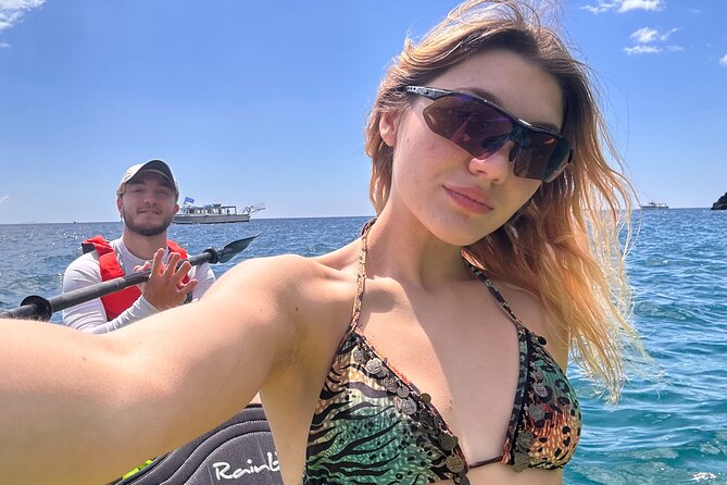 Amalfi Coast : Kayak-Snorkeling tour Pandora Cave & Hidden beach - Acquachiara beach cove: the swim and snorkel moment you came for