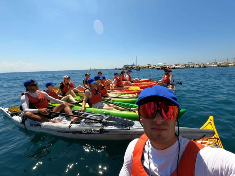 Amalfi Coast: Kayak & Snorkeling tour, sea caves and beach - Paddling west from Maiori to Minori, with lemon terraces and cliffs