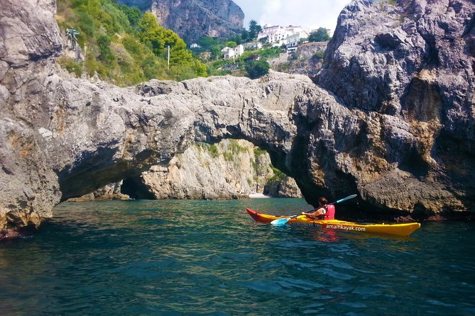 Amalfi Coast Kayak Tour: Explore Caves, Arches & Hidden Beaches - Conca dei Marini Views: Sophia Loren, Il Saraceno, and Santa Rosa