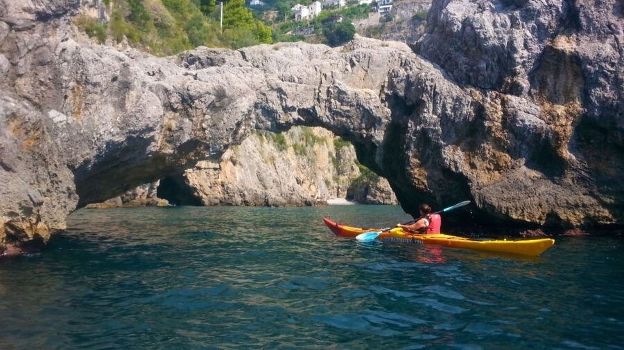 Amalfi Coast: Kayak Tour with Snorkeling and Grottoes Visit - The Coastal Paddle: Photo Stops, Watch Towers, and Sea Caves