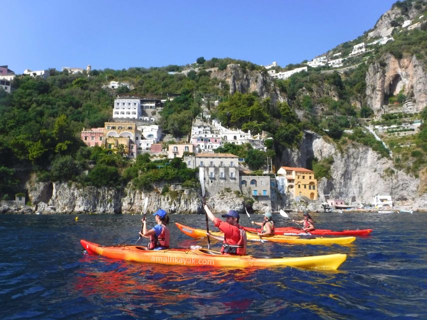 Amalfi Coast: Kayak Tour with Snorkeling and Grottoes Visit - Conca dei Marini: Famous Villas, a Monastery View, and Real Fishing-Coast Energy