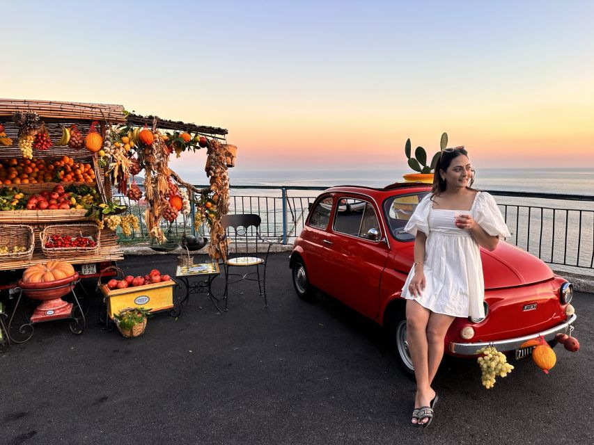 Amalfi Coast: Photo Tour with a Vintage Fiat 500 - Posing in a Fiat 500: Where the Fun Gets Real