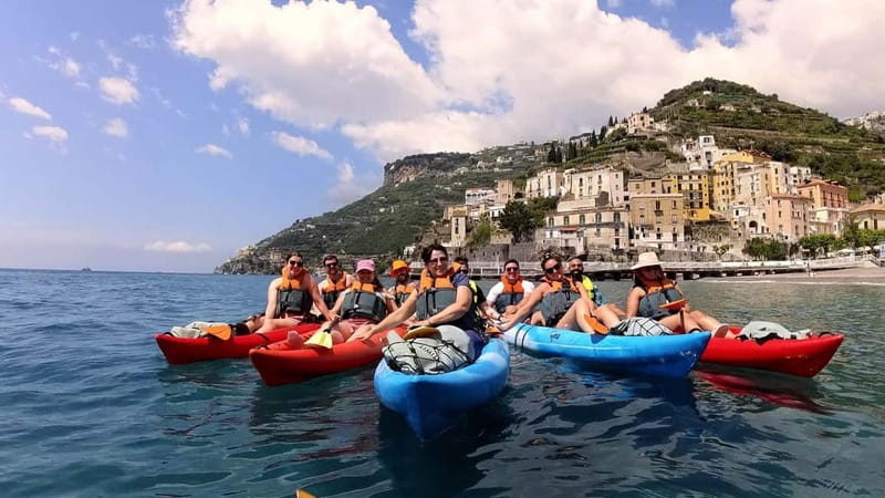 Amalfi: Kayak/Snorkel Tour to Pandora Cave with Lemon Spritz - Meeting at KayakinAmalfi and Getting Your Gear Sorted