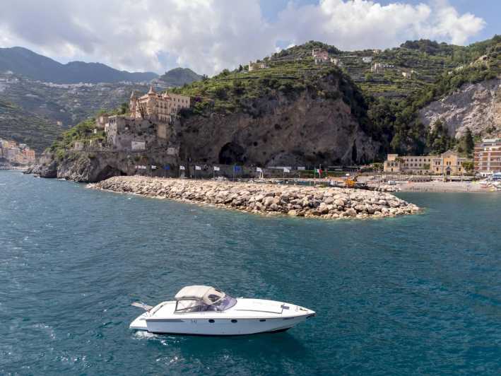Boat tour Amalfi Coast - Capri - Positano - Sunset - Positano and the fjords, what you actually see as you cruise