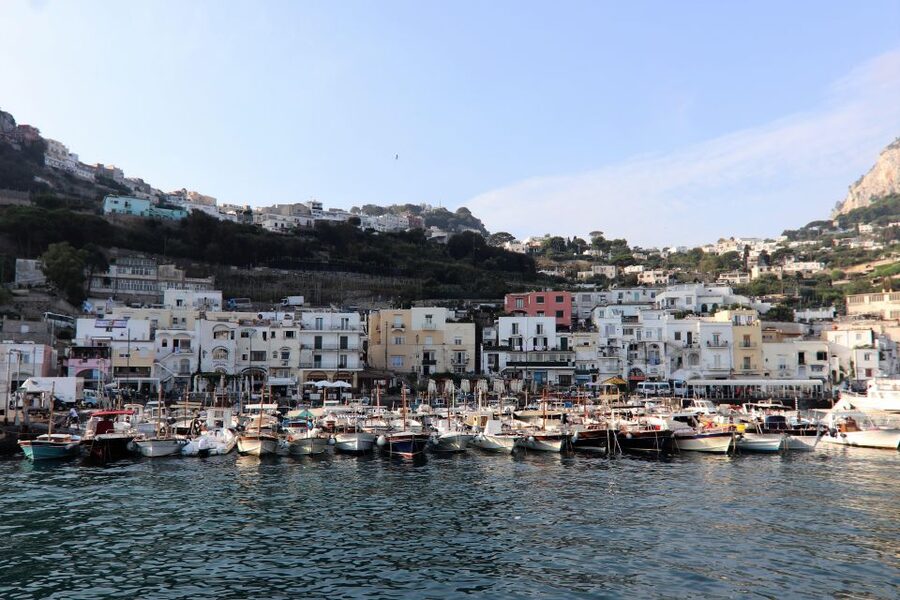 Capri and Anacapri tour: Faraglioni and Caves from Sorrento - Capri town walk plus Augustus Gardens and Via Krupp views