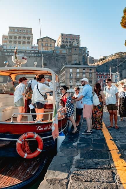 Capri and Blue Grotto Day Tour From Sorrento with 8 People - Faraglioni Rocks Up Close, and Why Speedboat Works Here