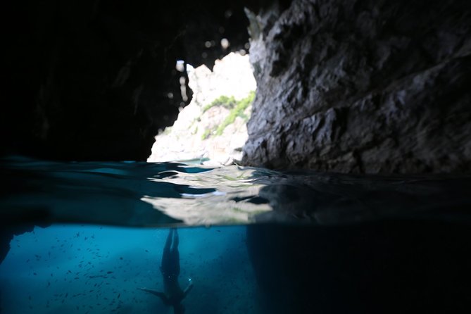 Capri Boat tour from Positano with Light Lunch, Drinks & Swim - Villa Malaparte, Sea Stacks, Punta Carena, and the Natural Arch From Sea Level