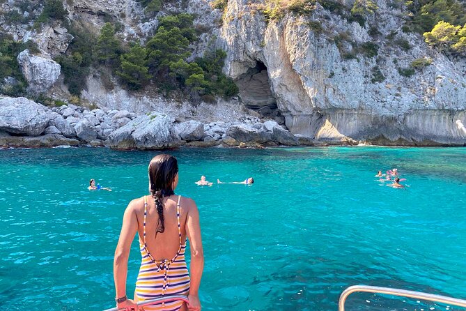 Capri Boat Tour with Optional Blue Grotto Visit from Sorrento - Grotta Verde, Marina Piccola, and the Capri Coast Stops