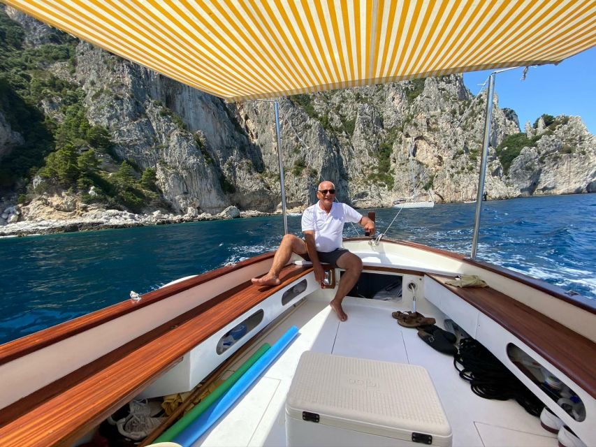 Capri: Island and Grottos Boat Cruise with Snacks and Drinks - Passing Grotta Bianca, then the Green and Marvellous Grotto moments