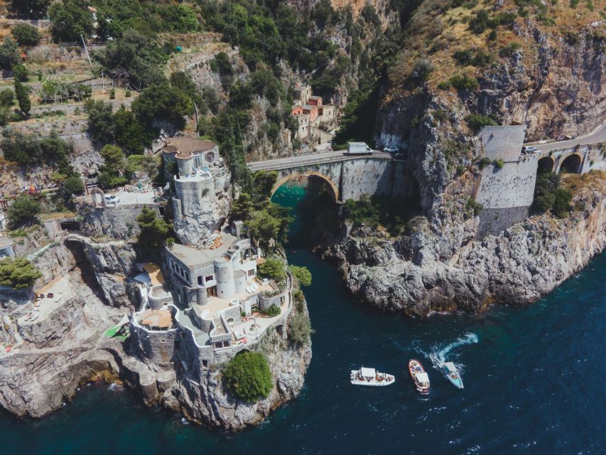 From Amalfi: 7H Amalfi Coast - Group Tour by boat - Fiordo di Furore and the Grotta dello Smeraldo colors (with optional tickets)