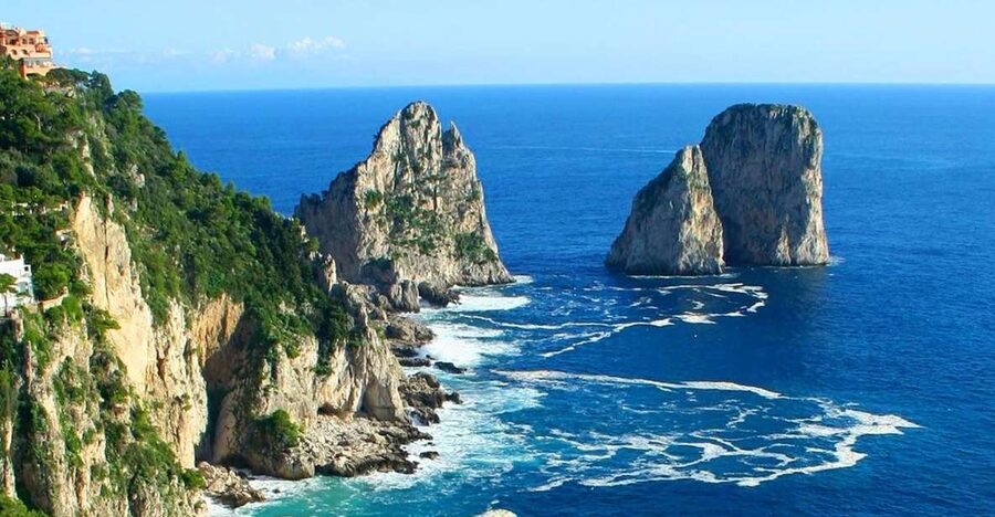 From Amalfi: Group Boat Tour to Capri with Swimming - Swim Stop at Punta Campanella: the first splash with big-water views