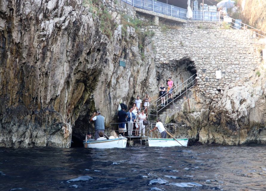 From Capri: Blue Grotto, Capri and Anacapri Guided Tour - Capri town time: bougainvillea lanes, the main square, and built-in free time