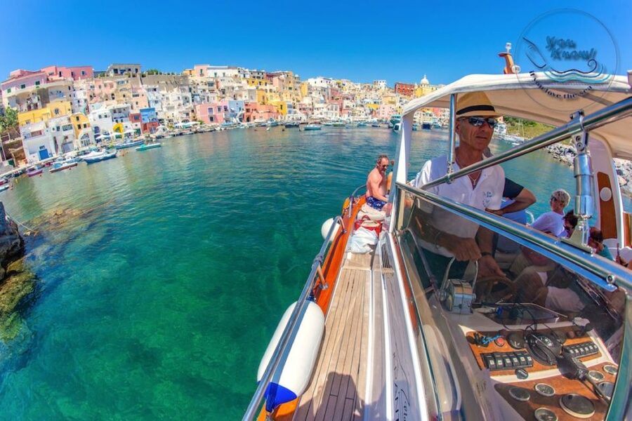 From Ischia: Procida Island Guided Cruise - Meeting at Ischia Port, then cruising on a small boat