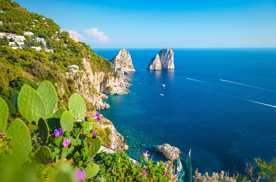 From Naples: Capri, Anacapri & Blue Grotto Private tour - Riding the Mamma Mia road, then positioning for the water