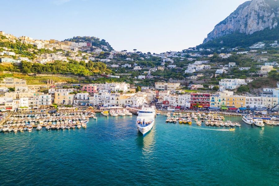 From Naples: Capri Land and Sea Small Group Tour - Piazza Umberto I: Where Capri Life Happens
