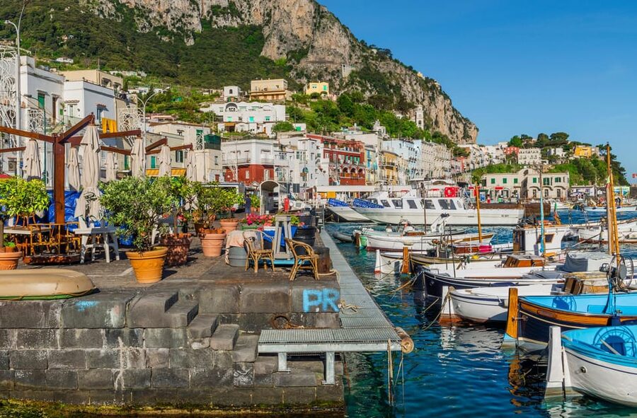 From Naples: Capri Land and Sea Small Group Tour - Shared Boat Tour: Faraglioni and the Grottos from the Best Seat
