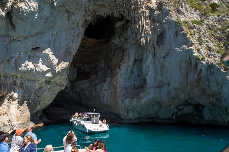 From Pompeii/Castellammare/Vico Equense: Capri Day Cruise - Grottos and the limestone caves: what the guided narration adds