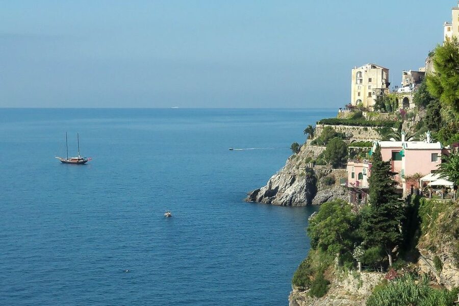 From Positano: Amalfi Coast Boat Tour - First cruise stop: Sirenuses and the Praiano area views