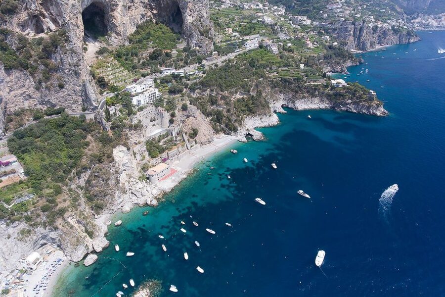 From Positano: Amalfi Coast Boat Tour - Marmorata, Minori, and Maiori: waterfall energy plus fishing pier charm