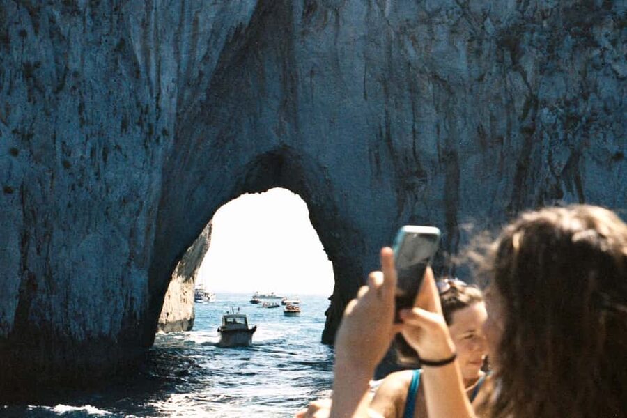 From Positano: Day trip to Capri - Group Tour by boat - Meeting at Spiaggia Grande, Then Getting Settled on a Small Boat