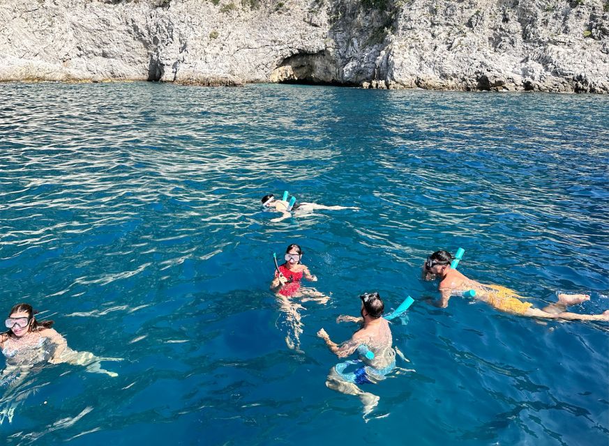 From Positano: Half-Day Amalfi Coast Boat Tour & Snorkeling - Aboard Experience: Drinks, Fruit, Prosecco, and That Helpful Shower