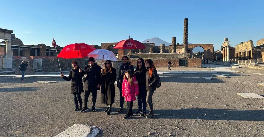 From Positano: Pompeii, Vesuvius, & Wine Tasting with Lunch - How the Schedule Works Over 9 Hours