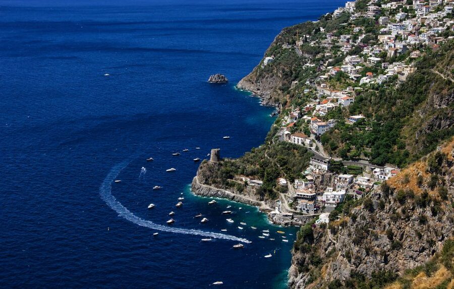 From Positano/Praiano: Amalfi Coast Speedboat Tour - Positano to Praiano: views on the way, then cave time with Tras e Iesc