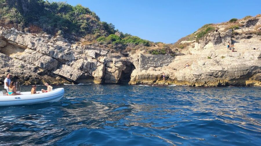 From Sorrento: Amalfi Coast Private Boat Tour with Skipper - The pre-town scenery stops: Bagni of Queen Giovanna, Punta Campanella, and Cassano Falls