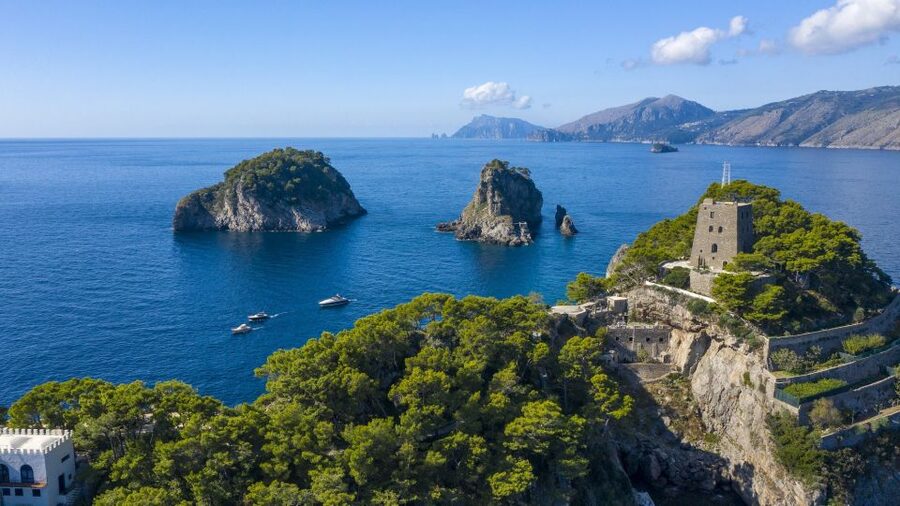 From Sorrento: Capri and Positano Private Day Cruise - Cruise past the Sorrentine Peninsula: Punta Lagno and Punta Campanella from the water