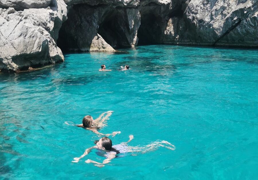 From Sorrento: Capri Boat Trip with City Visit & Swim Stops - Swimming stops in Capri water, snorkel gear included