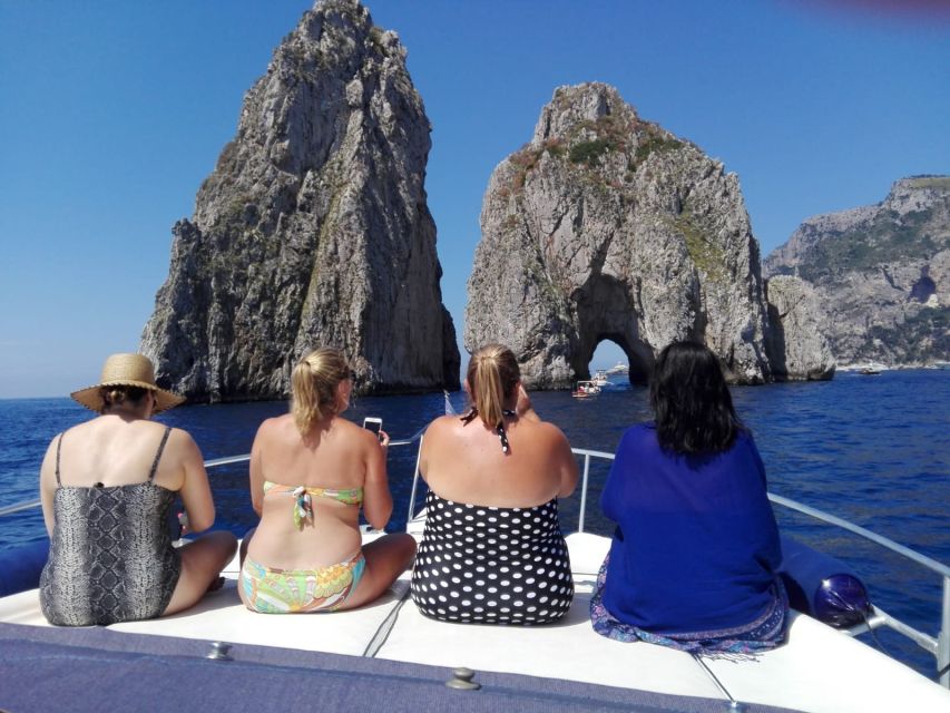 From Sorrento: Capri Boat Trip with Snorkeling and Drinks - Crossing to Capri: Tiberio’s Area and Bagni di Tiberio Swim Time