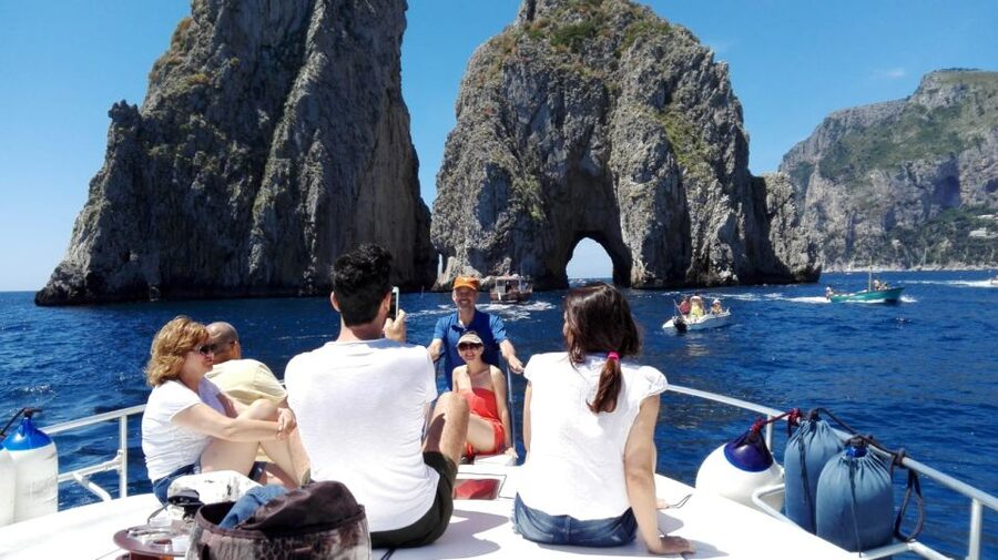 From Sorrento: Capri Boat Trip with Snorkeling and Drinks - Marina Piccola Lunch Break and 4 Hours to Explore Capri Center