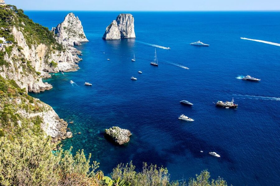 From Sorrento: Capri Day to Night Hydrofoil Boat Tour - The return to Sorrento by chartered boat after dark