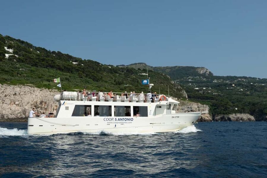 From Sorrento/Nerano: Capri Island Cruise with Guide Onboard - The Mainland Connection: Bus and Ferry Time You Should Expect