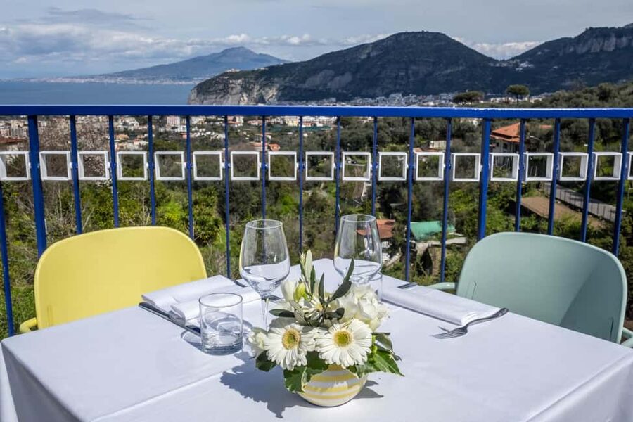 From Sorrento: Pizza-Making Class w/ View of Mount Vesuvius - First stop: tasting olive oil and balsamic at the frantoio