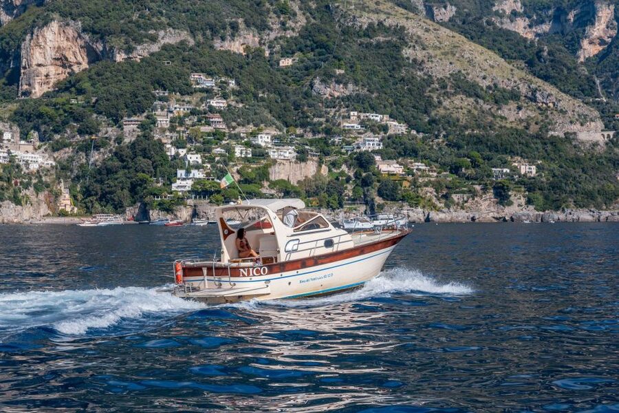 From Sorrento: Positano and Amalfi Coast Private Day Cruise - Cruising past Praiano and the coastline towns between stops