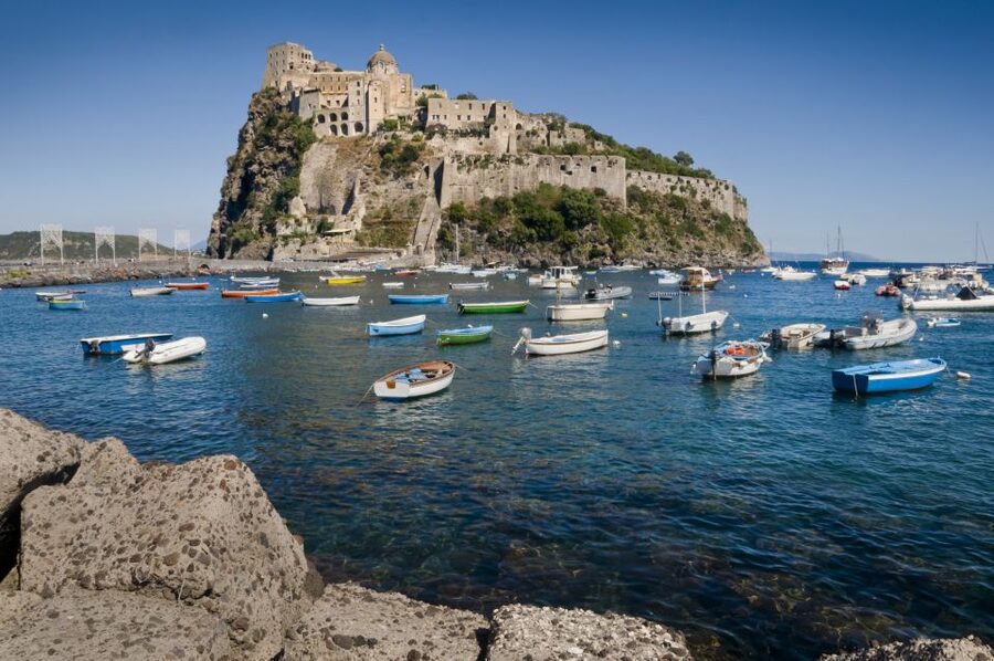 Ischia and Procida Private Day Cruise : From Sorrento - Getting Started in Sorrento: Marina Grande, Safety Briefing, and Speedboat Momentum