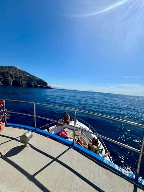 Ischia: Boat tour with swimming stops and lunch on board - Sant’Angelo stop: bruschetta aperitif and a real swim break