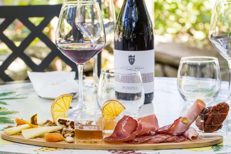 Mount Vesuvius Wine Tasting and Lunch from Pompeii - Wine tasting that is built around your lunch, not separate from it