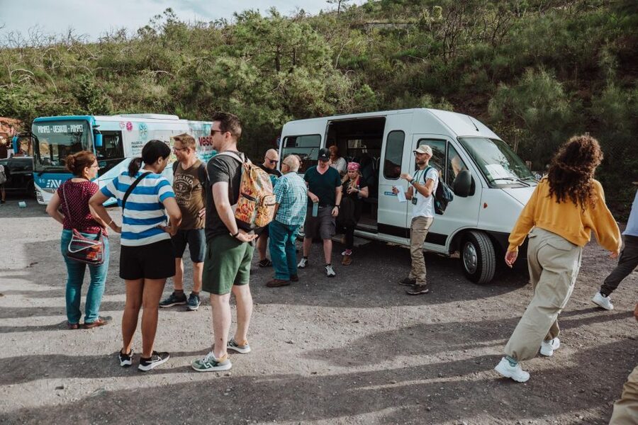 Naples: Pompeii and Mount Vesuvius Entry Tickets and Tour - Arriving at Pompeii: Porta Marina Superiore and Finding Your Group
