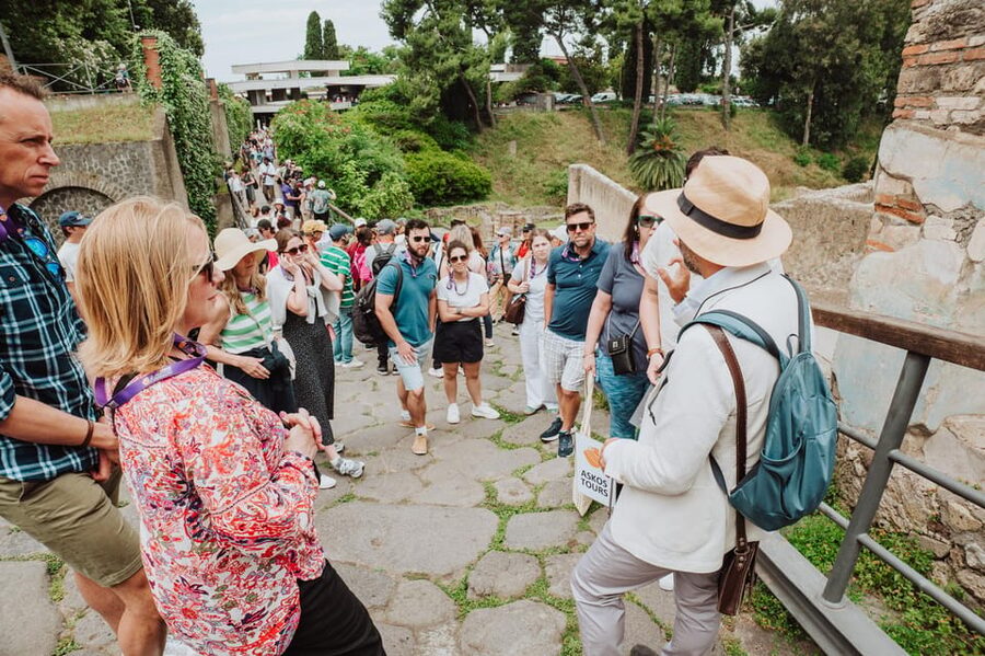 Pompeii and Herculaneum small group excursion from Sorrento - What you do in the morning: guided Pompeii, a real break, then the transfer