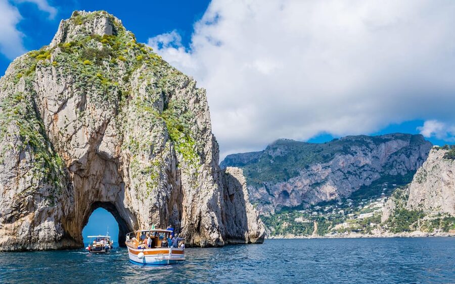 Positano: Capri Boat Tour with Swimming, Drinks, and Snacks - Cruising the Faraglioni: the “from the water” Capri moment