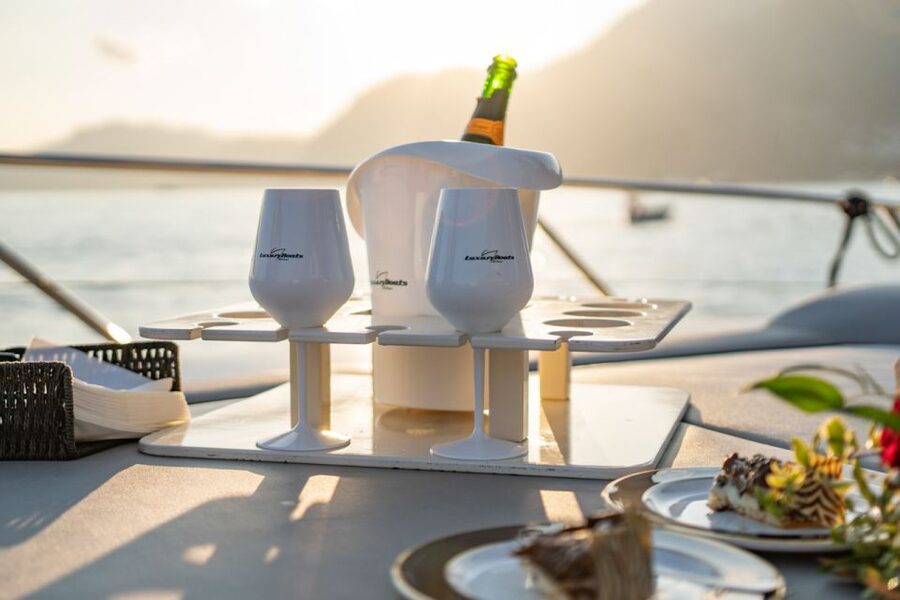 Positano: Private Sunset Boat Experience - Leaving Positano: the coast view you can’t recreate from land