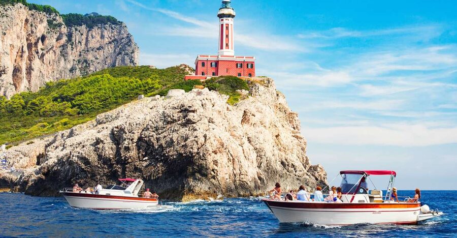 Positano: Small-Group Boat Excursion to Capri Island - From the minivan to the dock: expect a smooth handoff