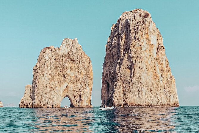 Private Boat Tour of Capri - Green Grotto and the limestone cave walls