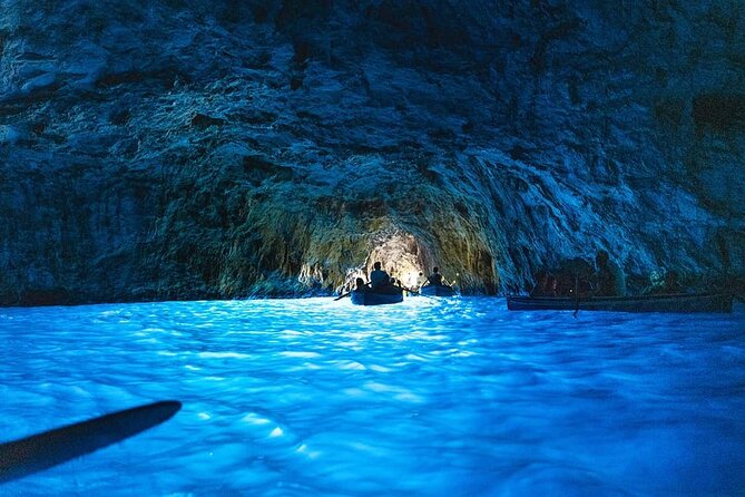 Private Boat Tour of Capri - Arco Naturale from sea level: the arch you can actually feel