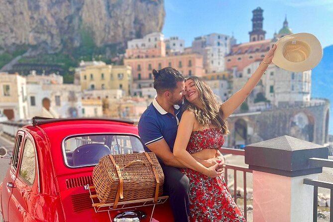 Private Photo Tour on the Amalfi Coast with Fiat 500 - Stop 2: Praiano, sea views with a quieter feel
